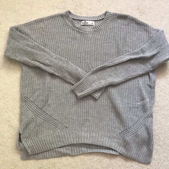 Hollister grey knit sweater (s) - Picture 1 of 4